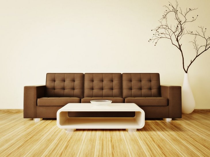 Sofabord foran sofa
